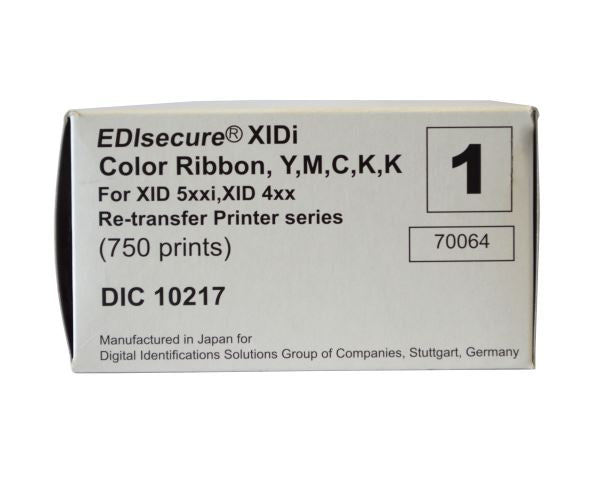 Matica DIC10217 YMCKK Colour Ribbon (750 Prints)