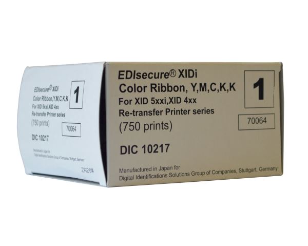Matica DIC10217 YMCKK Colour Ribbon (750 Prints)
