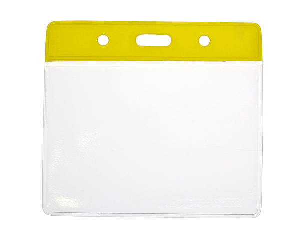Vinyl Yellow Top Card Holders - 91x65mm (Pack of 100)
