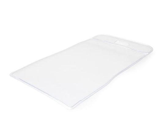 Vinyl Badge Credit Card Holder with 65x91mm Insert  Eco Friendly  Portrait (Pack of 100)