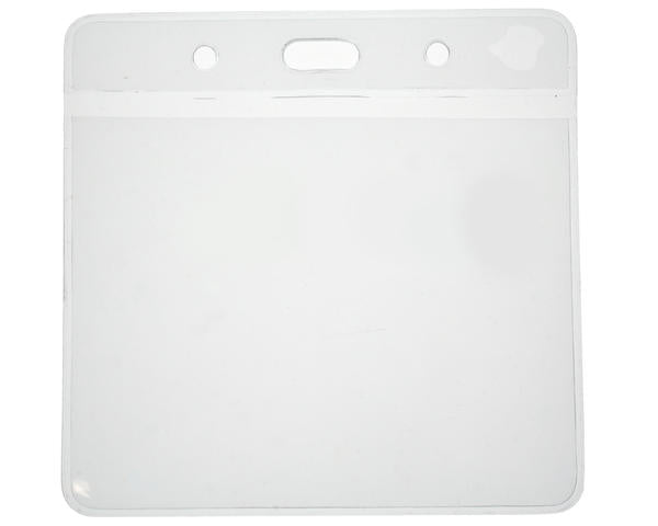 Vinyl Visitor Pass Card Holder 102x83 mm  Eco Friendly  Landscape (Pack of 100)