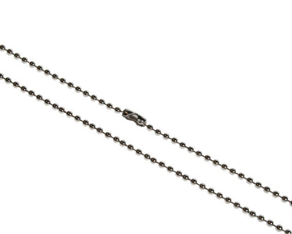 30inch Metal Bead Chain Necklace  Nickel Plated (Pack of 100)