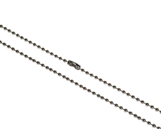 30inch Metal Bead Chain Necklace  Nickel Plated (Pack of 100)