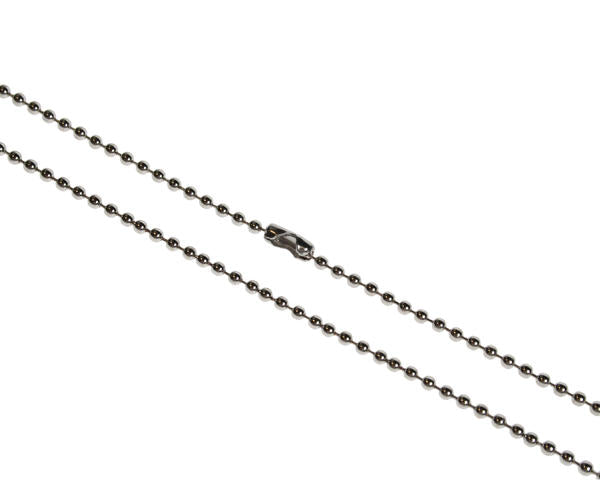 36inch Metal Bead Chain Necklace  Nickel Plated (Pack of 100)